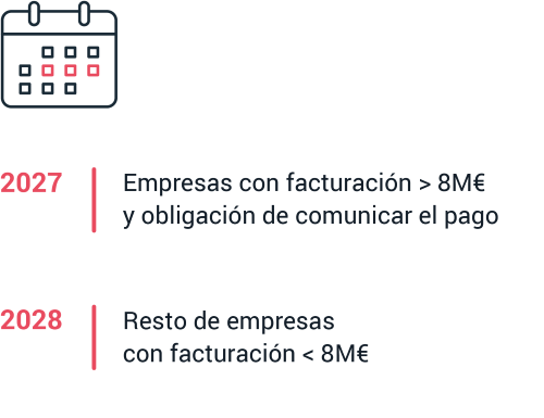 calendario facturación electrónica