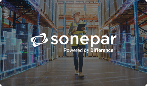 Sonepar logo on illustrative background