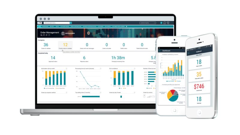 Interfaccia Esker order management