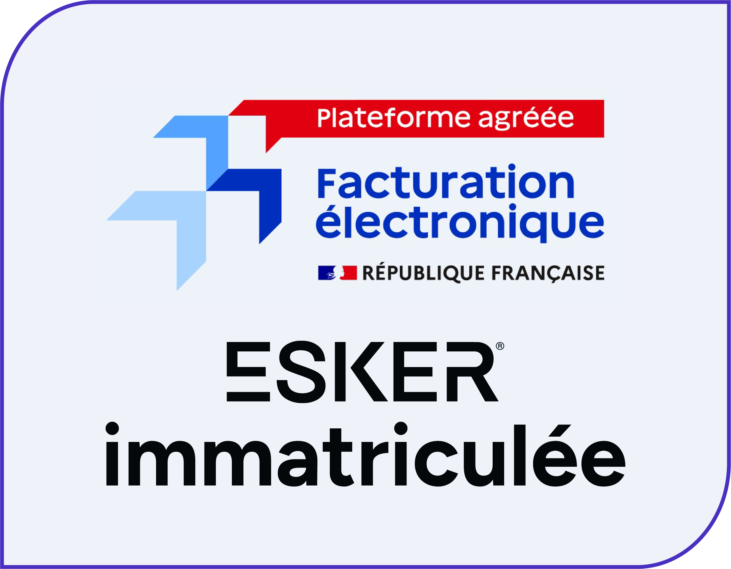 Badge immatriculation plateforme agréée