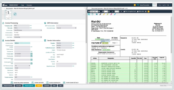 Supplier invoice processing connected to Sage X3