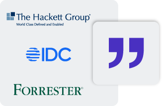 hackett idc forrester logo
