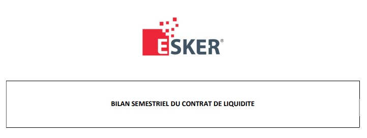 Esker bilan semestriel capture