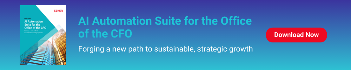 Esker office of the cfo ai automation whitepaper cover